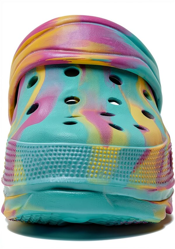 KidStep Garden Clogs for Boys – Iridescent Pinkish White 1.5‑13-5