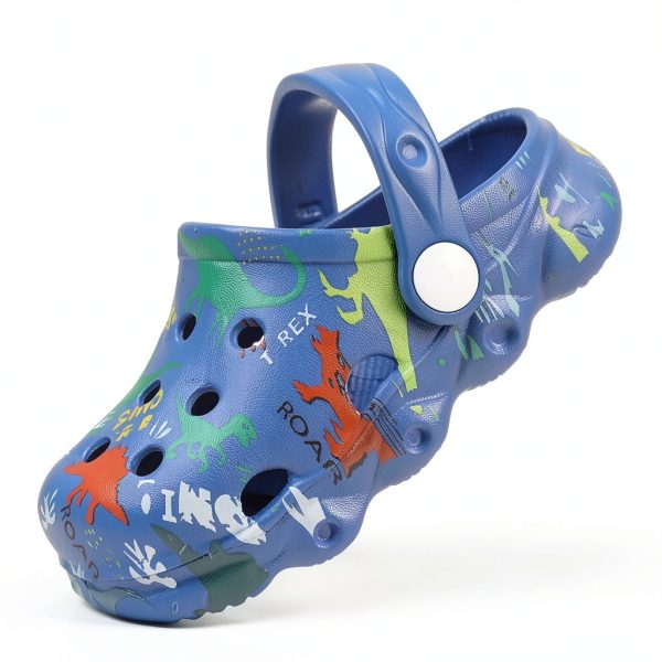 DinoKids Breathable Non Slip Summer Sandal Clogs for Boys Girls-3