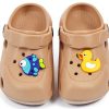 KIDSUN Girls Toddler Clog B01 Apricot Size 6.5 Breathable Mesh EVA-3