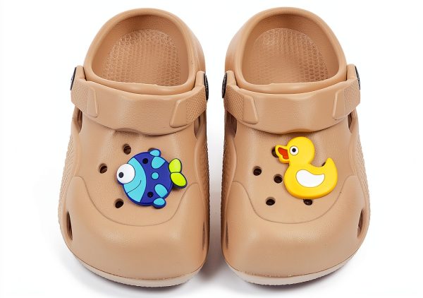 KIDSUN Girls Toddler Clog B01 Apricot Size 6.5 Breathable Mesh EVA-3