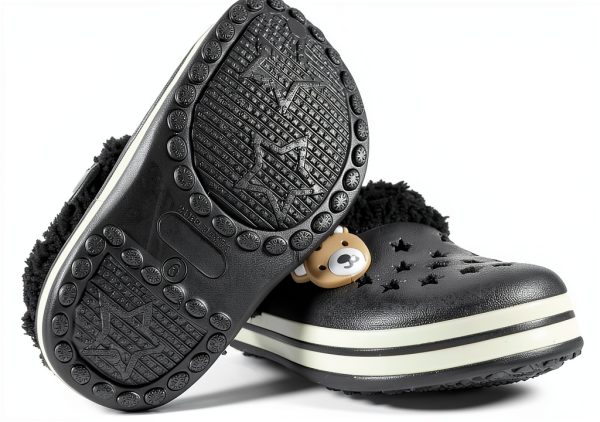 Nicole Miller Baby Boys' Koala Clogs with Faux Fur Trim-3