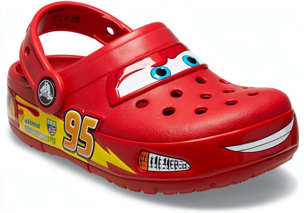 Crocs Crocband Cars Lightning McQueen Toddler Clogs Red Size 5-12-8