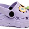 Icosylify Toddler Girls Purple Clog Sandal Adjustable Heel-2