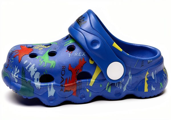 DinoKids Breathable Non Slip Summer Sandal Clogs for Boys Girls-6