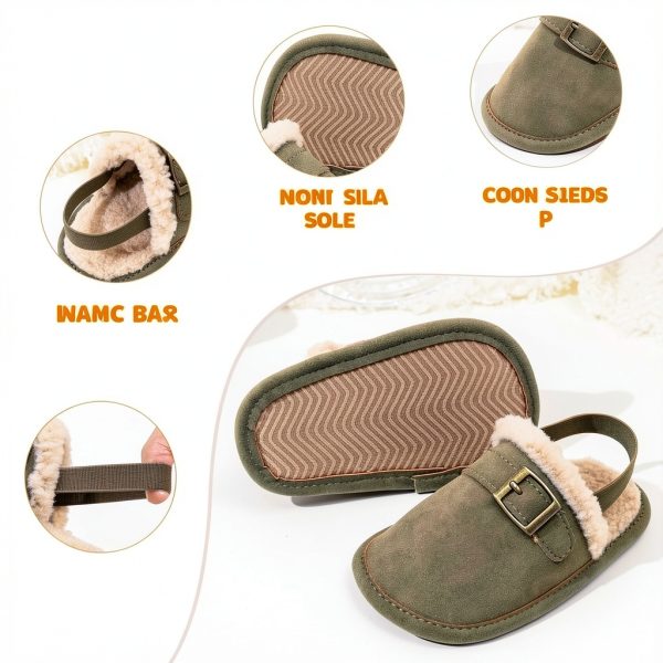 Baby Clogs and Mules for Unisex Infants and Toddlers - Soft Suede-4
