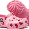 Crocs Pink Heart Multicolor Clogs Shoes for Infant/Toddler-1