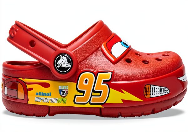 Crocs Crocband Cars Lightning McQueen Toddler Clogs Red Size 5-12-10