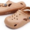 KiddoSteps EVA Toddler Clogs Breathable Mesh Shoes Apricot Blue Pink-3