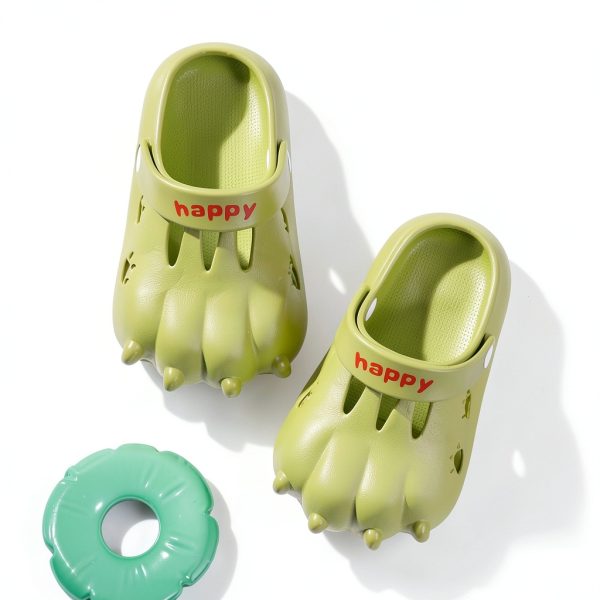 Cute Cartoon Cat Paw Clogs for Kids - EVA Summer Sandals-3