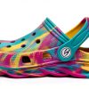 KidStep Garden Clogs for Boys – Iridescent Pinkish White 1.5‑13-2