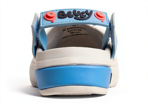 Bluey Toddler Clogs by BBC Studio – Blue PU Slip‑On Girls 5‑10-4