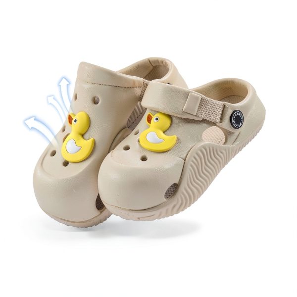 KIDSUN Girls Toddler Clog B01 Apricot Size 6.5 Breathable Mesh EVA-2