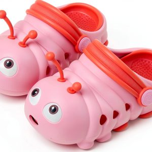 Toddler Clogs Girls Colorful Slip-On Shoes Model T2 Vibrant Cartoon-0
