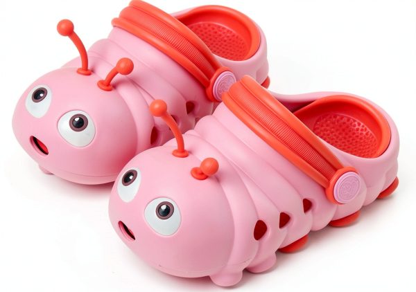 Toddler Clogs Girls Colorful Slip-On Shoes Model T2 Vibrant Cartoon-0