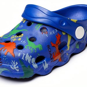 DinoKids Breathable Non Slip Summer Sandal Clogs for Boys Girls-0