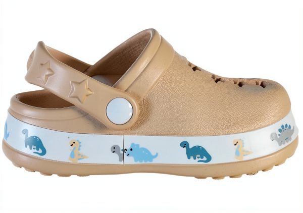 First Steps 9-12 Months Infant Taupe Clogs-2