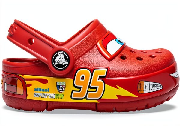 Crocs Crocband Cars Lightning McQueen Toddler Clogs Red Size 5-12-4