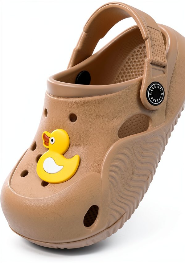 KIDSUN Girls Toddler Clog B01 Apricot Size 6.5 Breathable Mesh EVA-0