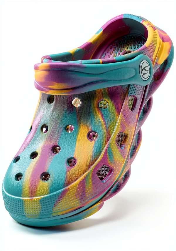 KidStep Garden Clogs for Boys – Iridescent Pinkish White 1.5‑13-0