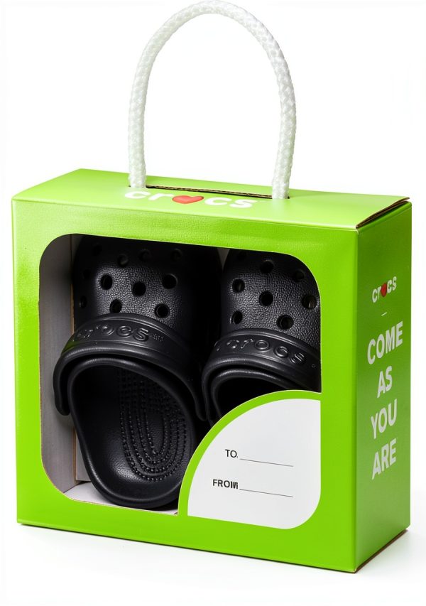 Crocs Kids Classic Littles Clogs Infant 2-3 White Slip-On EVA-6