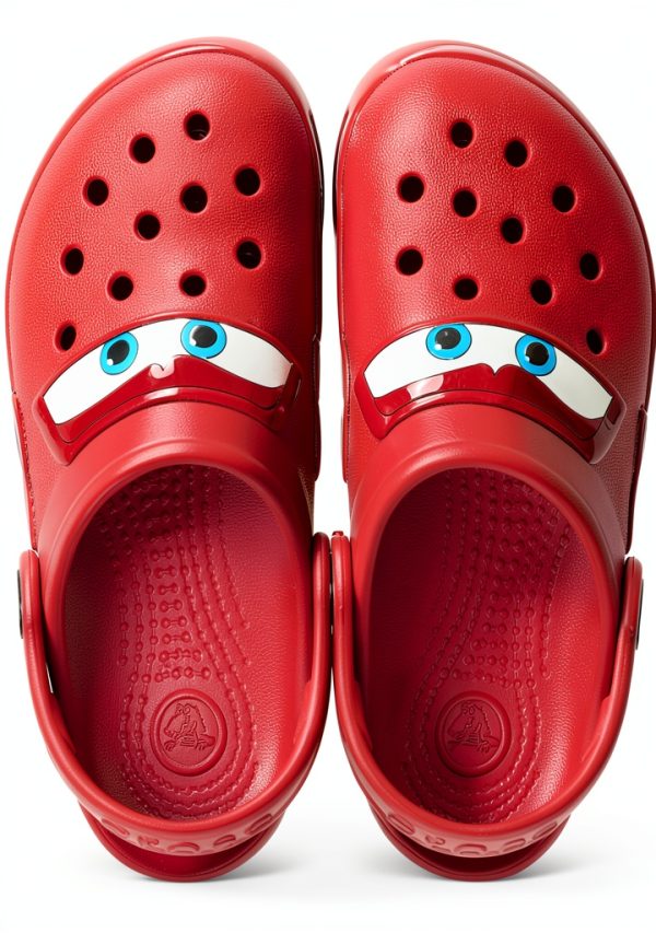 Crocs Crocband Cars Lightning McQueen Toddler Clogs Red Size 5-12-7