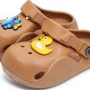 KIDSUN Girls Toddler Clog B01 Apricot Size 6.5 Breathable Mesh EVA-4