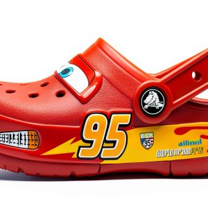Crocs Crocband Cars Lightning McQueen Toddler Clogs Red Size 5-12-0