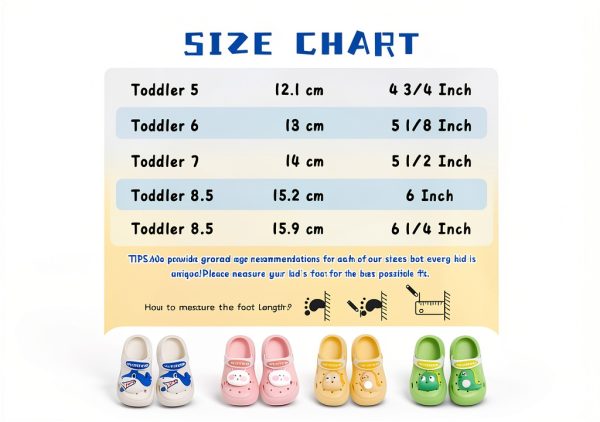 KiddoSteps Unisex Toddler Garden Clogs EVA Adjustable Slip-On Shoes-5