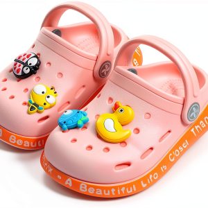 JUXI Girls' Toddler Clogs - Comfortable & Versatile-0