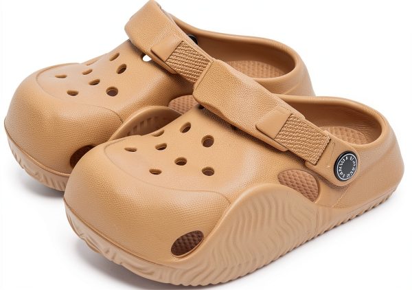 KiddoSteps EVA Toddler Clogs Breathable Mesh Shoes Apricot Blue Pink-0