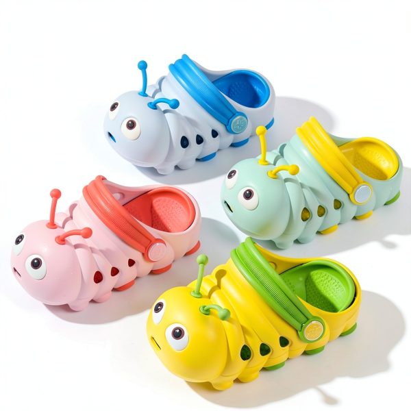 Toddler Clogs Girls Colorful Slip-On Shoes Model T2 Vibrant Cartoon-1