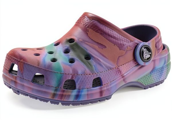 Crocs Infant Toddler Clogs Multicolored Synthetic Rubber Shoes-0