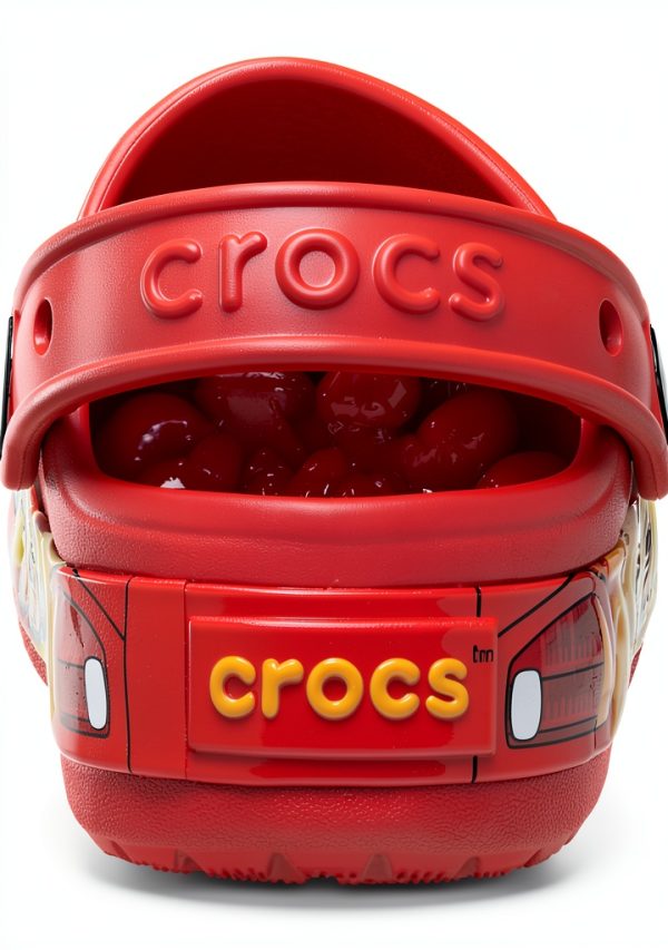 Crocs Crocband Cars Lightning McQueen Toddler Clogs Red Size 5-12-5
