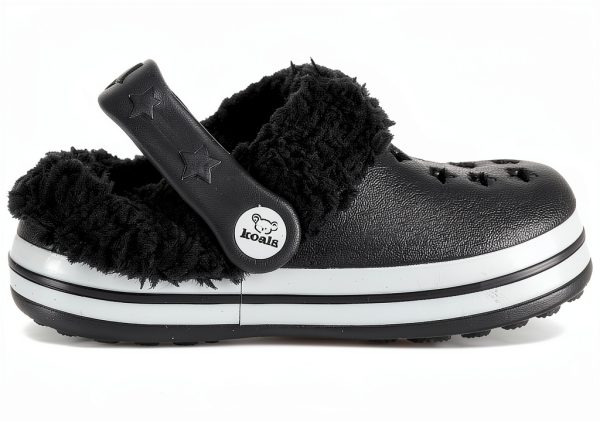 Nicole Miller Baby Boys' Koala Clogs with Faux Fur Trim-2