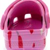 Crocs Pink Heart Infant Clog Shoes for Boys & Girls Lightweight Rubber-3